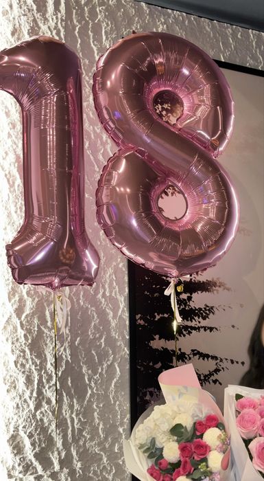 гелиевые цифры-шары “18”