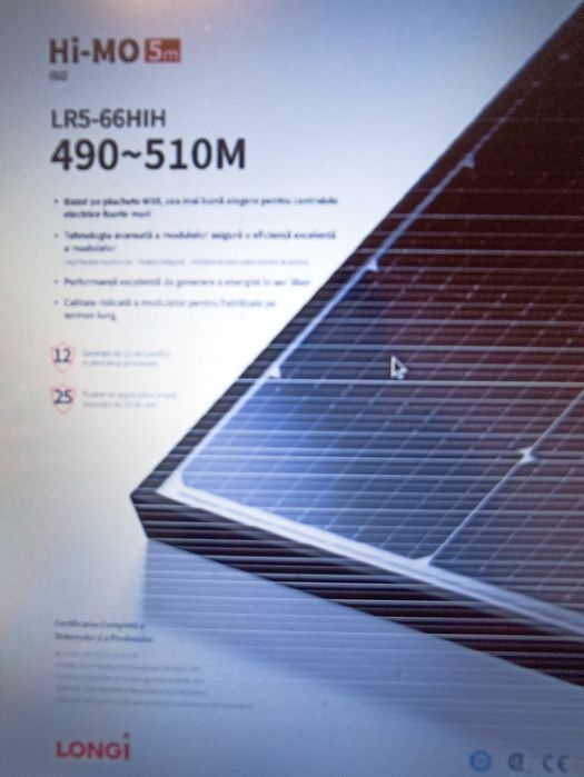 Panouri fotovoltaic LR5 66HIH 500 M