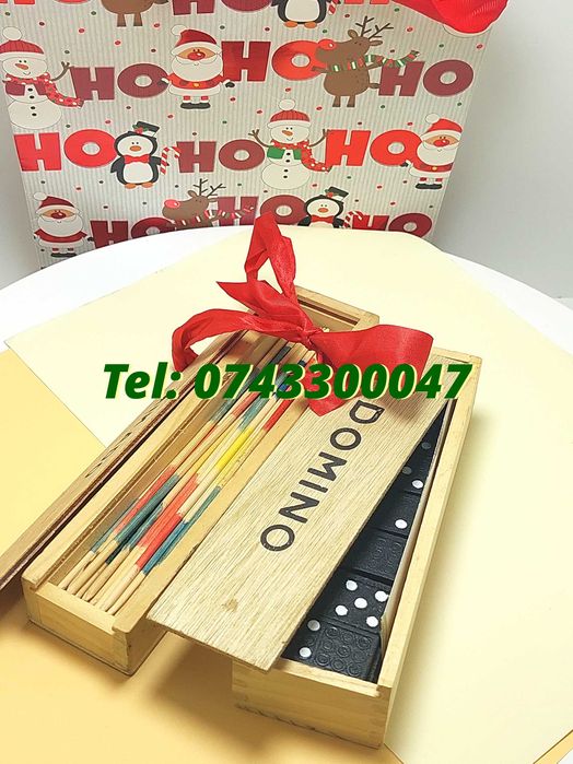 Pachet De Sarbatori  Joc Marocoo mikadoSi Domino  Transport Gra