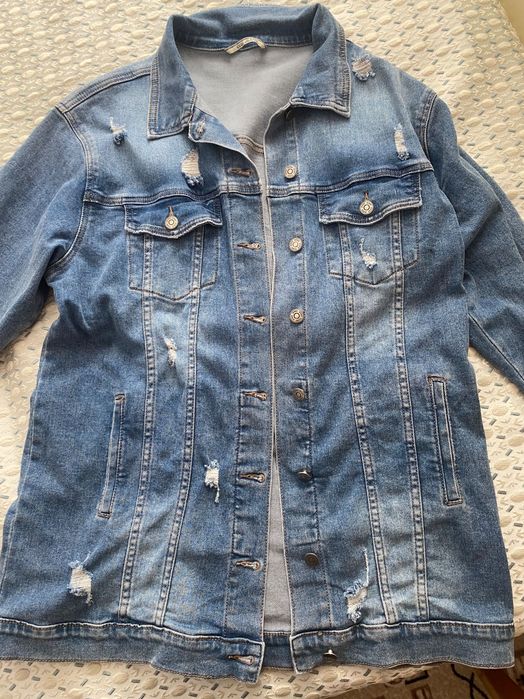 Дънково яке удължен модел