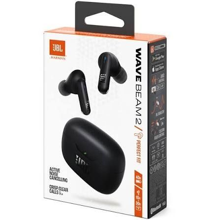 Caști wireless originale JBL Wave  BEAM 2 cu Noise Cancelling.Sigilate