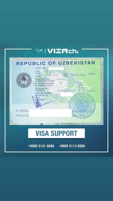 Chet el fuqarolari uchun O'zebekiston vizasi