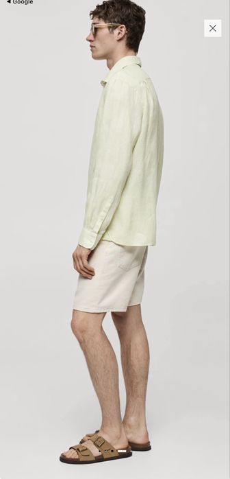 Massimo dutti - 100% лен - LIME - размер М