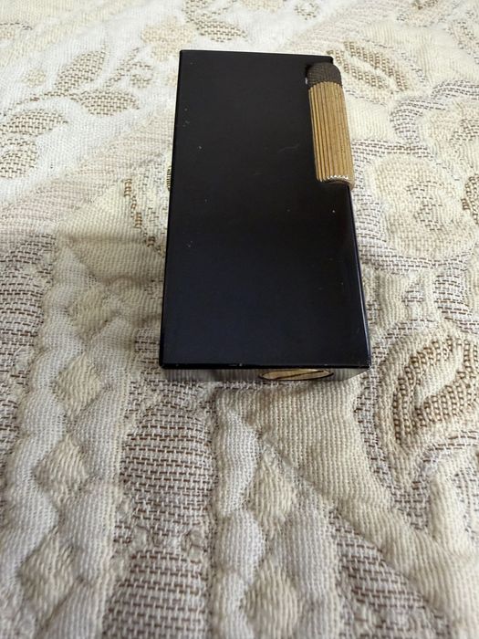 Запалка. RIVO Lighter with Clock Swiss Made Vintage BLACK GOLD