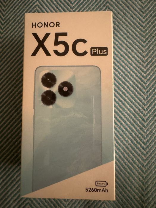 Продам новый Honor x5c plus 128gb в черном цвете