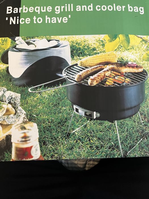 Barbeque grill & cooler bag