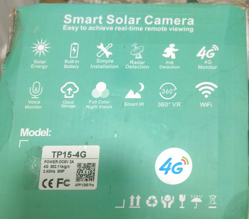 Camera de supraveghere solară 4G