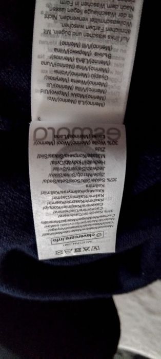 Pulover casmir/mătase L,cu etichetă