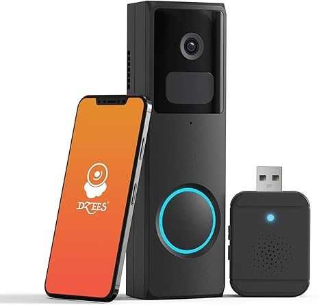 WiFi видео звънец съвместим със смартфон Dzees