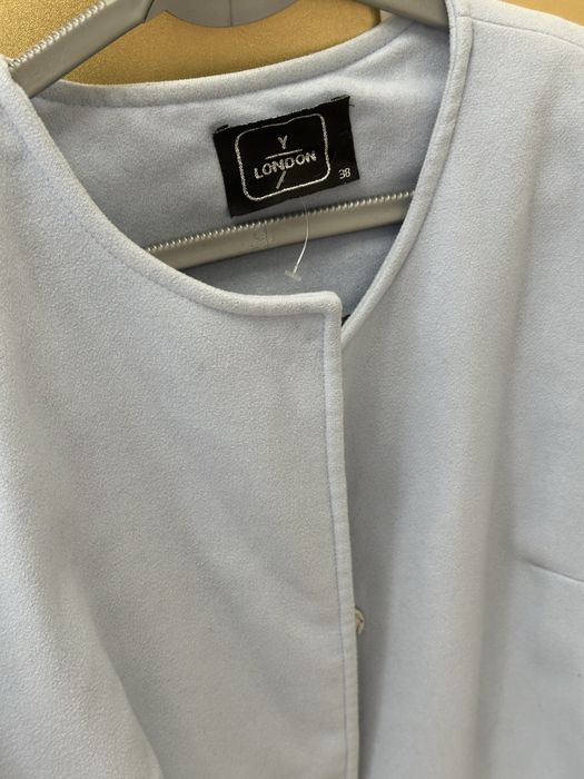 Польто турецкое голубое