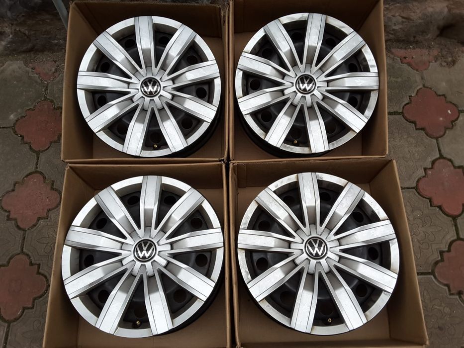jante tabla 17; 5x112; originale Vw Tiguan + capace originale