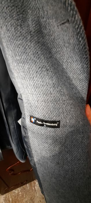 Palton din stofă gri