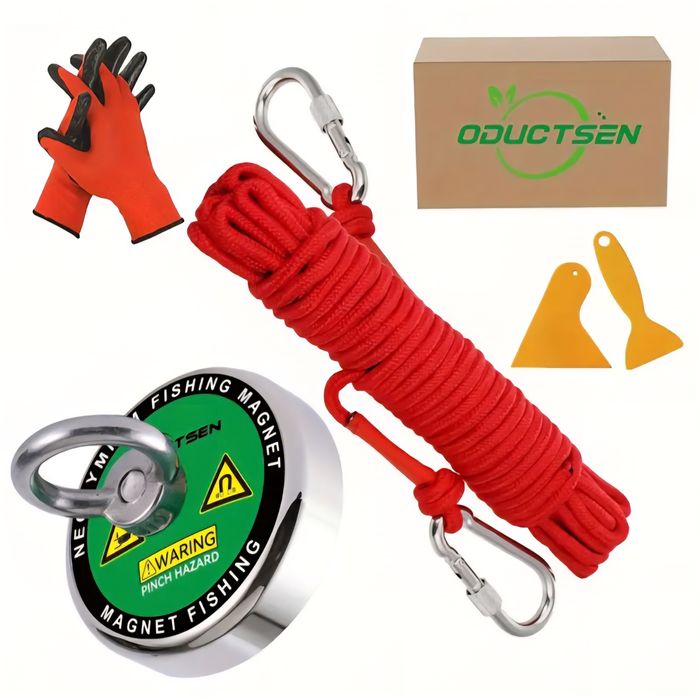 Силен неодимов магнит супер мощен комплект за магнитен риболов