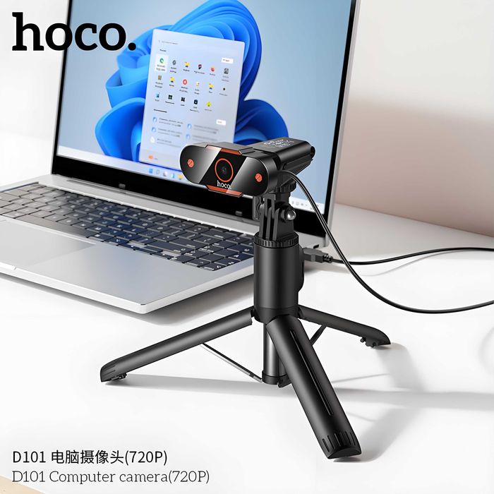 Hoco D101 Компьютерная HD веб-камера 720P с микрофоном шумоподавления