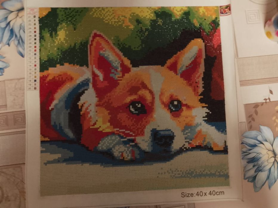 Tablou pictura cu diamante pictat manual