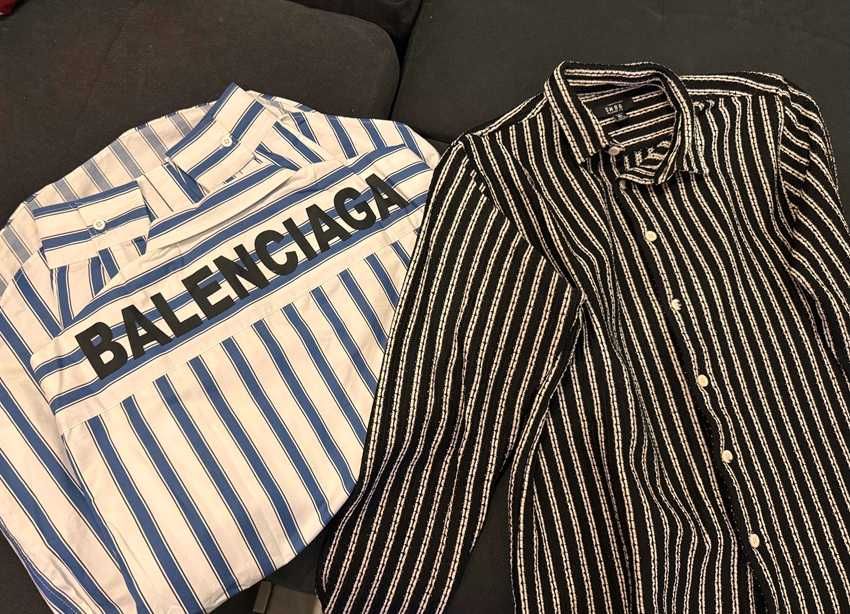 Haine XL - Hanorac Essentials, Blugi Amiri, short Ami, camasa Balenciaga
