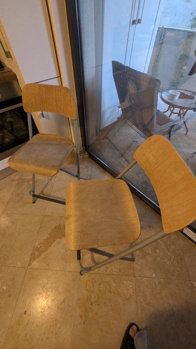2 scaune bar IKEA din lemn