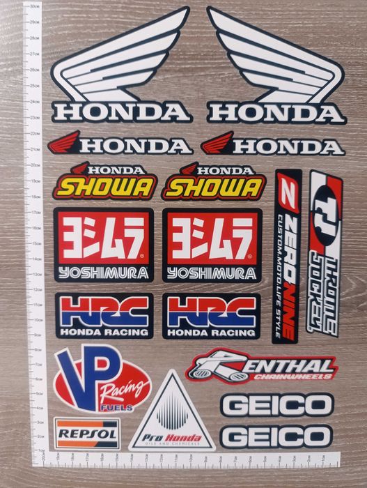 Стикери за ХОНДА Showa Yoshimura HRC Renthal Repsol и др.
