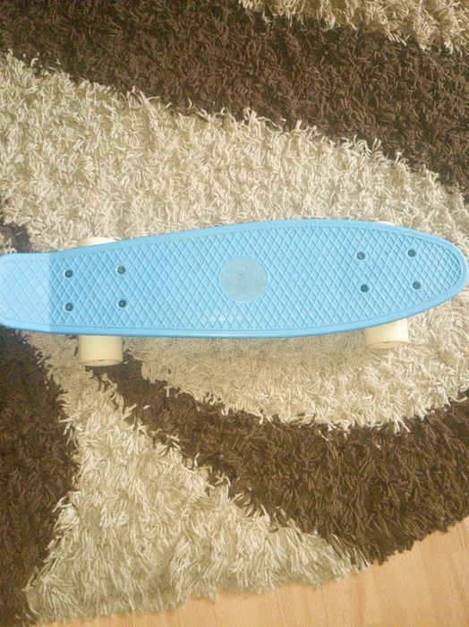 Mini skateboard plasti PLAY 500 albastru copii