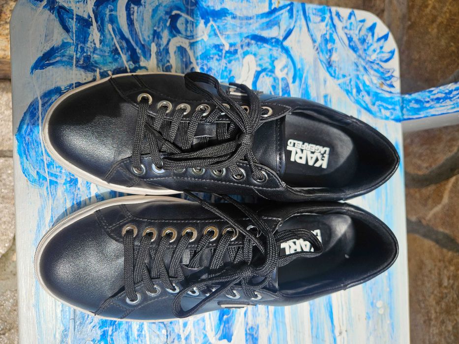 Karl Lagerfeld кожени кецове