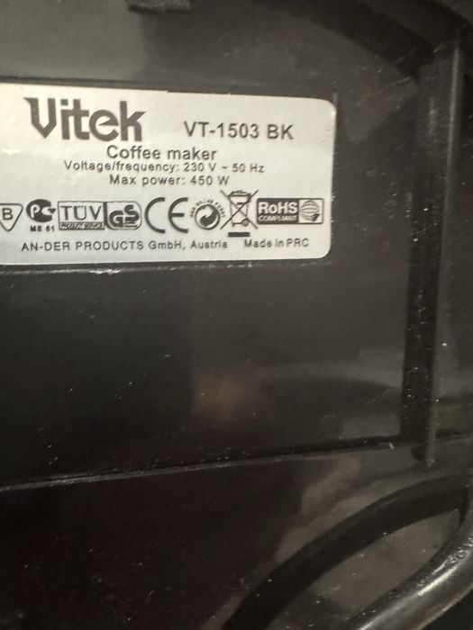 Кофеварка марки Vitek новая