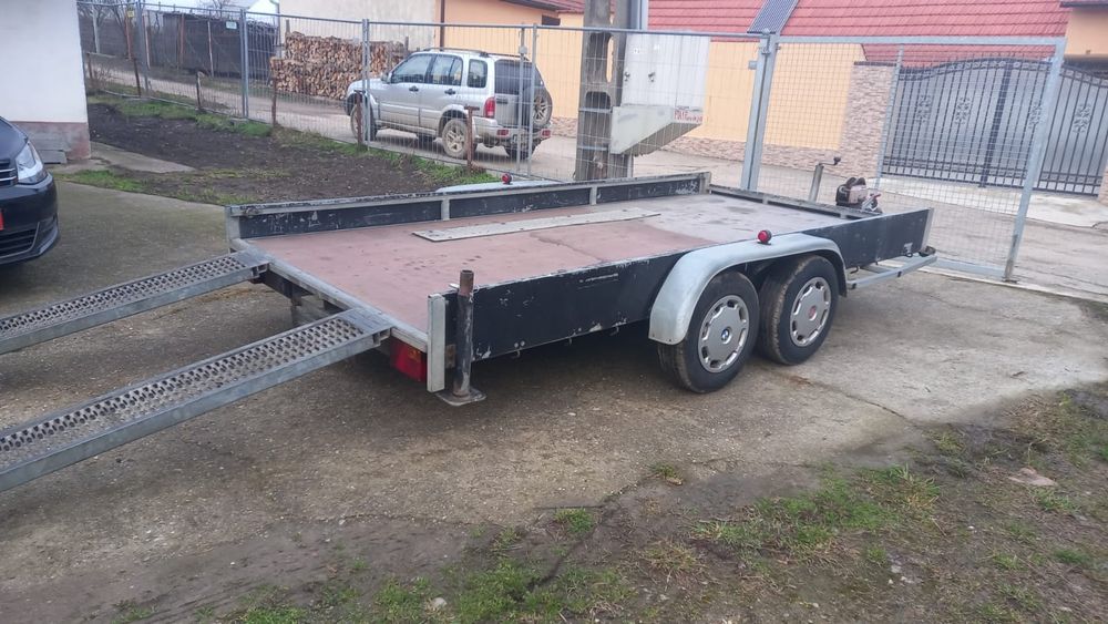 Remorca 2500kg platforma trailer utilaje