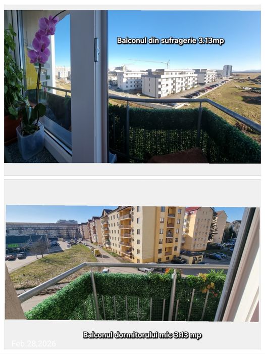 Proprietar vand apartament 3 cam 93mp+ 29mp terasa si balcoane