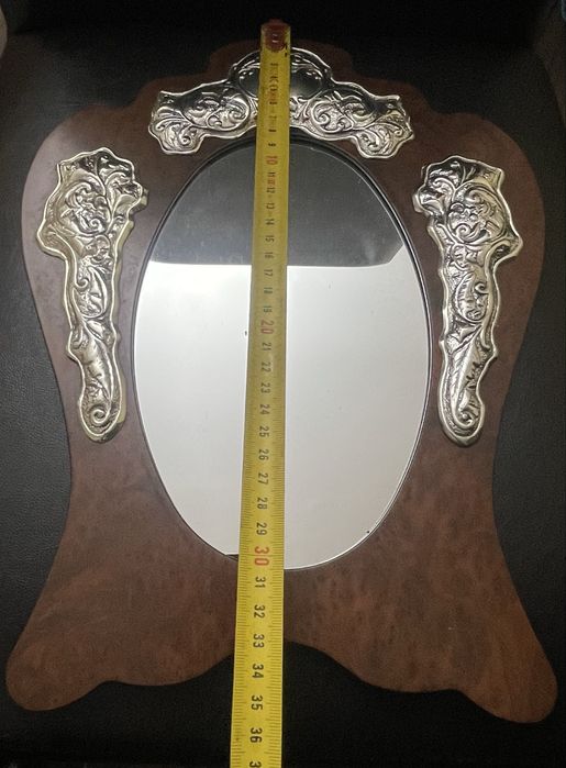 Oglindă din argint si mahom