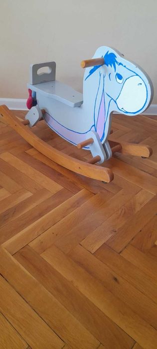 Детско дървено конче-магаренце