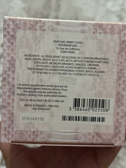 JIMMY CHOO eau de parfum 100 ml