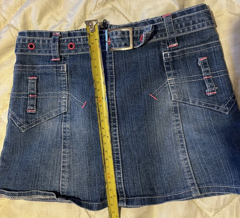 Дънкова пола Benetton 6-7 години+ 2 подарък