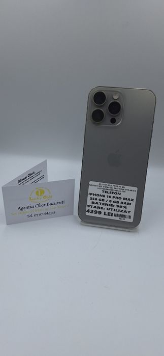IPhone 16 Pro Max 256 GB 99% Baterie #52132