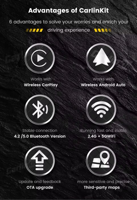 T2C Carlinkit Wireless CarPlay Adapter For TESLA cars