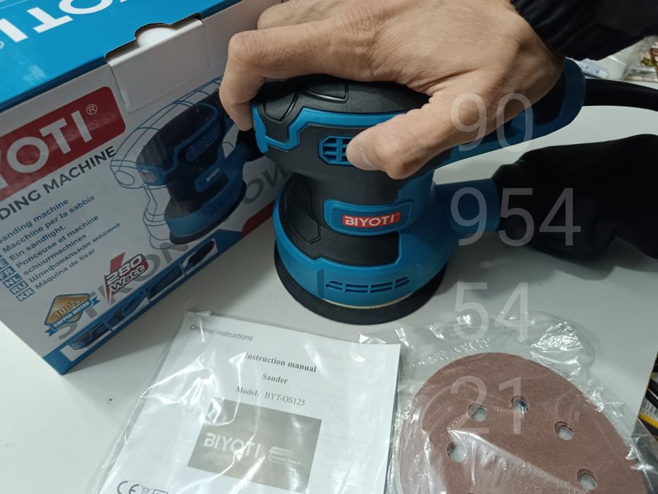 Шлифовальная машина Biyoti Ф125 эксцентриковая шлифмашинка