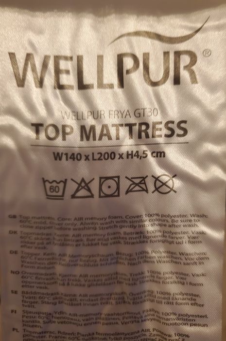 Topper Wellpur 140x200cm