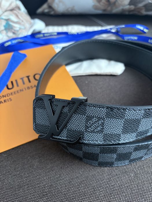 Curea LV Damier Cobalt 110 cm - Calitate Premium - Accesorii Cadou