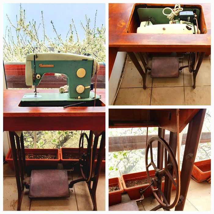Работеща шевна машина  NAUMANN крачна и на ток