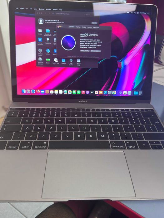 MacBook 12” A1534 (2016) – 8GB RAM / 256GB SSD