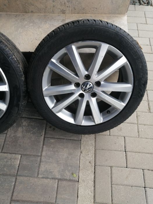 Jante R17 5x112 compatibile seat, audi, skoda au fost pe un passat b6.