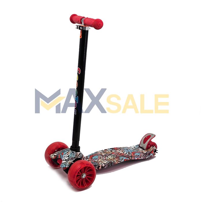 Детска триколка тротинетка различни цветове с 3 светещи колела