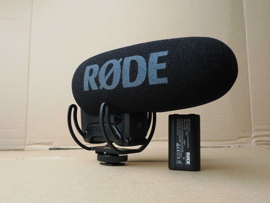 RØDE VideoMic Pro+  microfon shotgun on-camera  stare impecabilă cutie