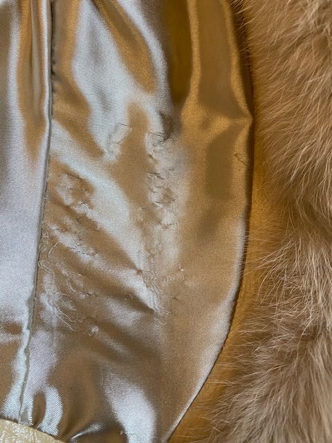 Jacheta de piele, TOSATO, cu guler de blana minunat