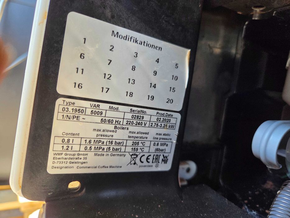 Espressor/Aparat de cafea WMF 1500s+ plus, fm