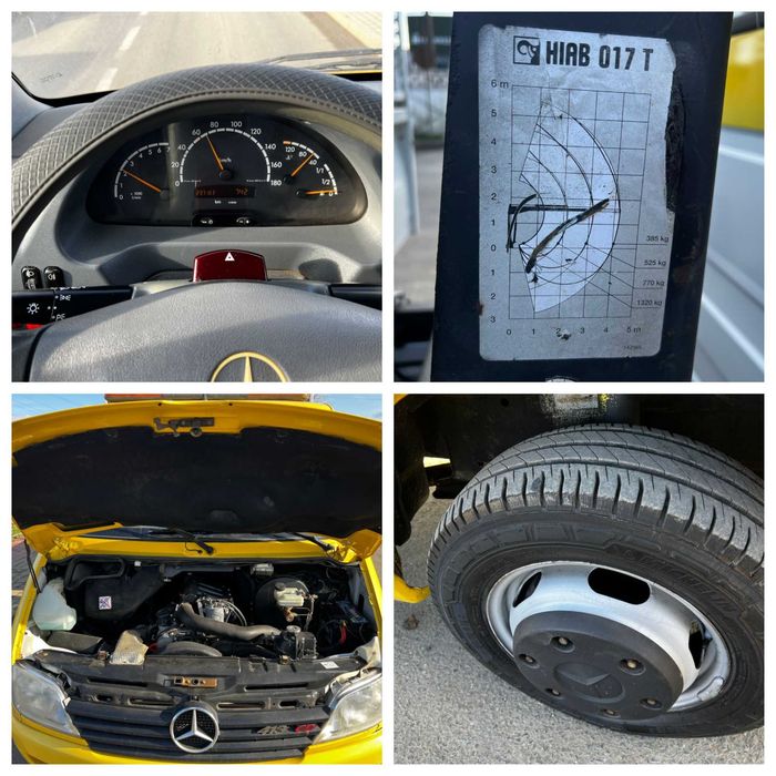 Mercedes Sprinter 413 macara + bascula