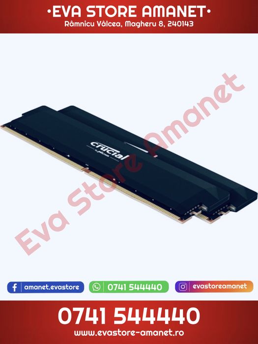 Memorie RAM Crucial Pro Series 32GB (2x16GB) DDR5 Overclocking 6000MHz