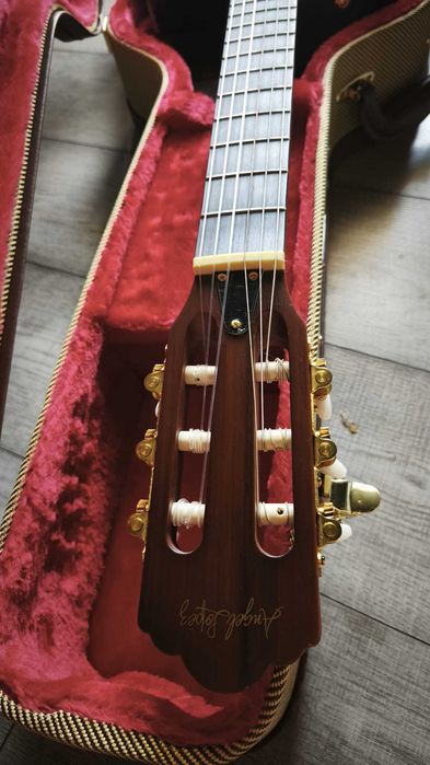 Chitară electro-clasică modernă Angel Lopez EC3000 ca NOUĂ! cu Toc Fame Tweed - GARANTIE