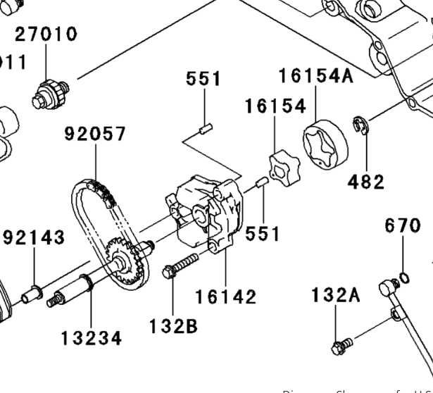 НОВА ОС за маслена помпа, верига, KFX700 Brute Force KVF750 TERYX 750