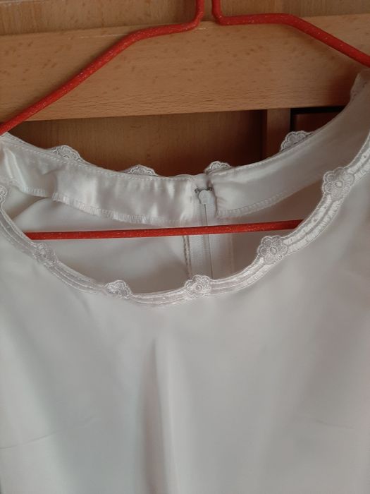 Rochie alba voal,, de ocazie