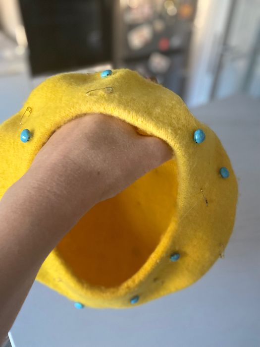 Bereta galbena handmade