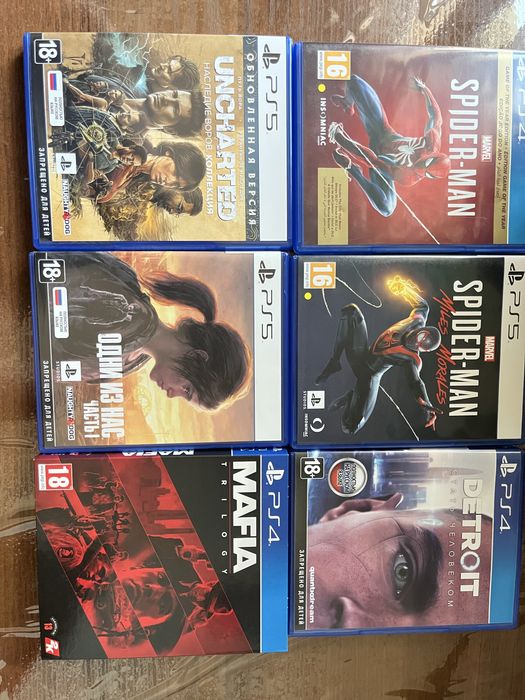 Продам игры на ps4, ps5
